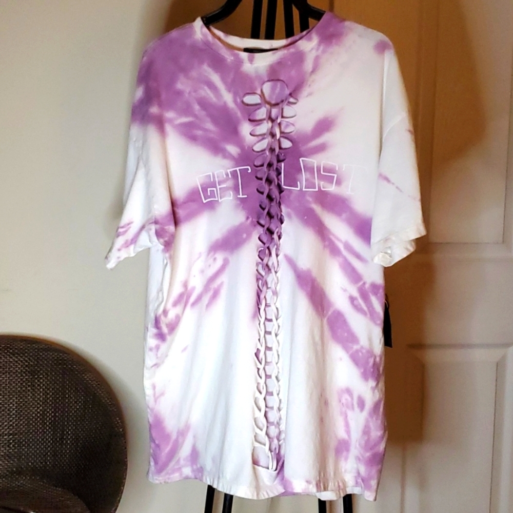 FOREVER 21 T-SHIRT SWIMSUIT COVER SZ LARGE